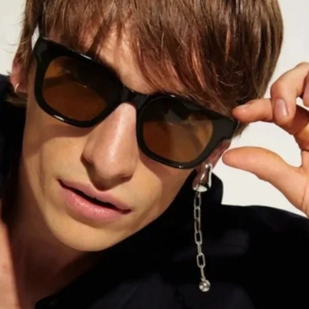 NIB New Women's SZADE Ellis Black/Caper Polarized Sunglasses Sunnies Sustainable